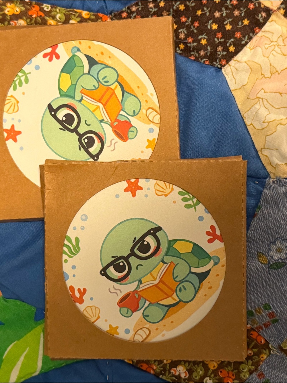 Handmade Turtle Coasters